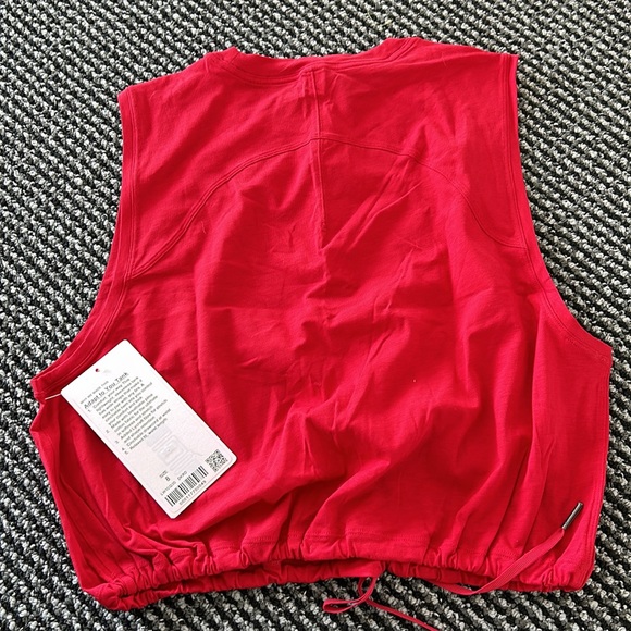 NWT LULULEMON Adapt to you Tank Size 8 Red - Picture 3 of 3